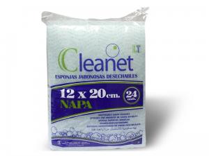 CLEANET mýdlová mycí houbička (24ks/bal)